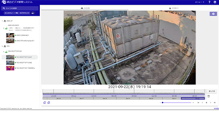 個別のカメラで撮影された映像をクラウドから閲覧